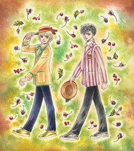 萩尾望都によるカラーカット。(c)萩尾望都／小学館