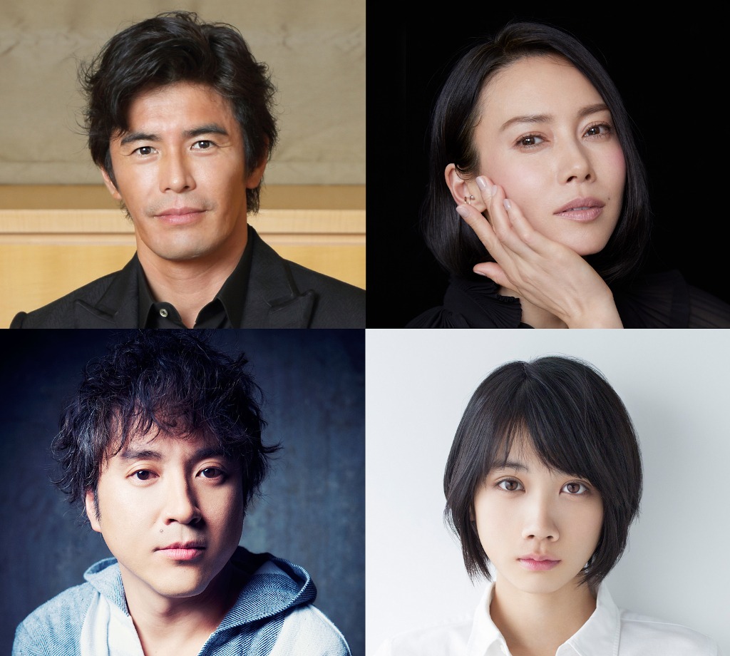 （左上から時計回りに）松本照円（照之）役の伊藤英明、三宅涼子役の中谷美紀、児嶋眞白役の松本穂香、濱田達哉役のムロツヨシ。