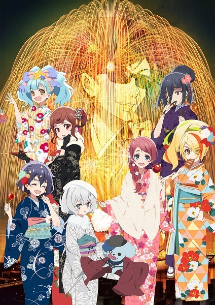 アニメ「ゾンビランドサガ」と「Cygames presents 伊万里湾大花火 2019」とのコラボビジュアル。 (c)ゾンビランドサガ製作委員会