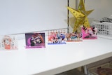 「～デビュー20周年記念～星野リリィの世界展『おとめ妖怪ざくろ』×『きぐるみ防衛隊』×『輪るピングドラム』」の物販コーナーより。