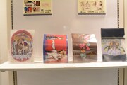 「～デビュー20周年記念～星野リリィの世界展『おとめ妖怪ざくろ』×『きぐるみ防衛隊』×『輪るピングドラム』」の物販コーナーより。