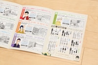 参加者に配られた小冊子「試験当日の案内」より、学校案内のページ。 (c)許斐 剛／集英社