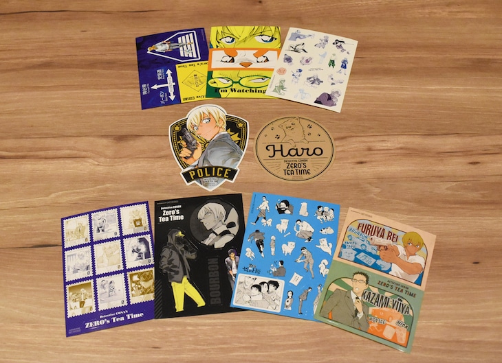 「『名探偵コナン ゼロの日常』トリプルフェイス・ステッカーフェア」でもらえるステッカー。