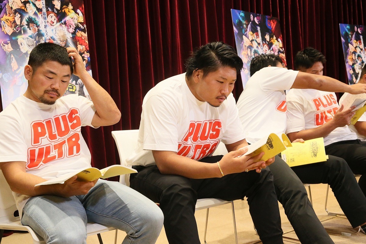 アフレコの様子。