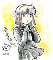 「ななこSOS 完全版」1巻購入特典の「複製原画A」。