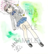 「ななこSOS 完全版」3巻購入特典の「複製原画C」。