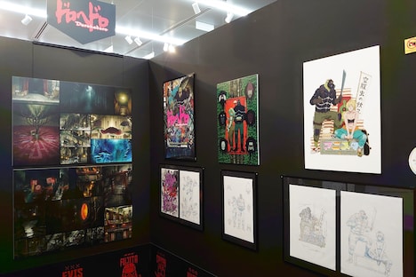 MAPPAのコーナーより、「ドロヘドロ」の展示。(c)2020 林田球・小学館／ドロヘドロ製作委員会