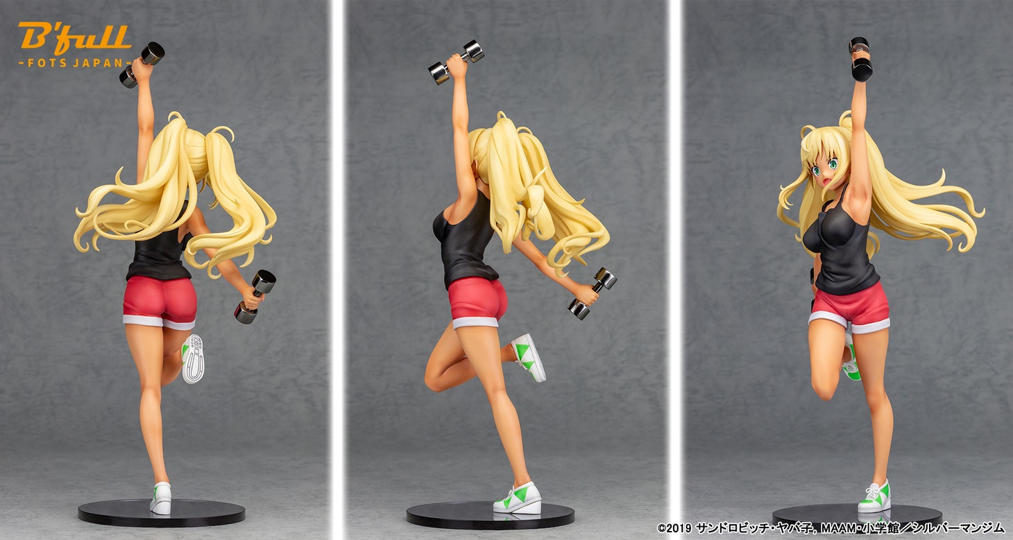 「ダンベル何キロ持てる？『紗倉ひびき』1/7スケール 塗装済み完成品」