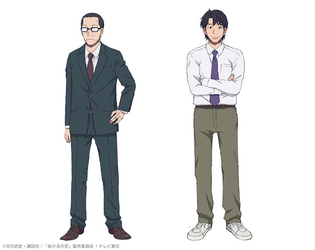 左から五月正義（CV：竹本英史）、車谷智久（CV：子安武人）。