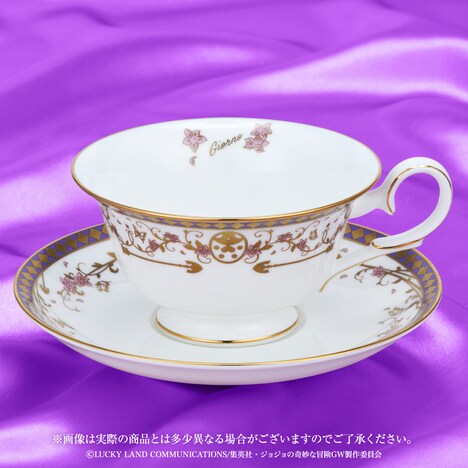「ジョジョの奇妙な冒険 黄金の風×Noritake ティーカップ＆ソーサーセット」の「ジョルノ・ジョバァーナVer.」。