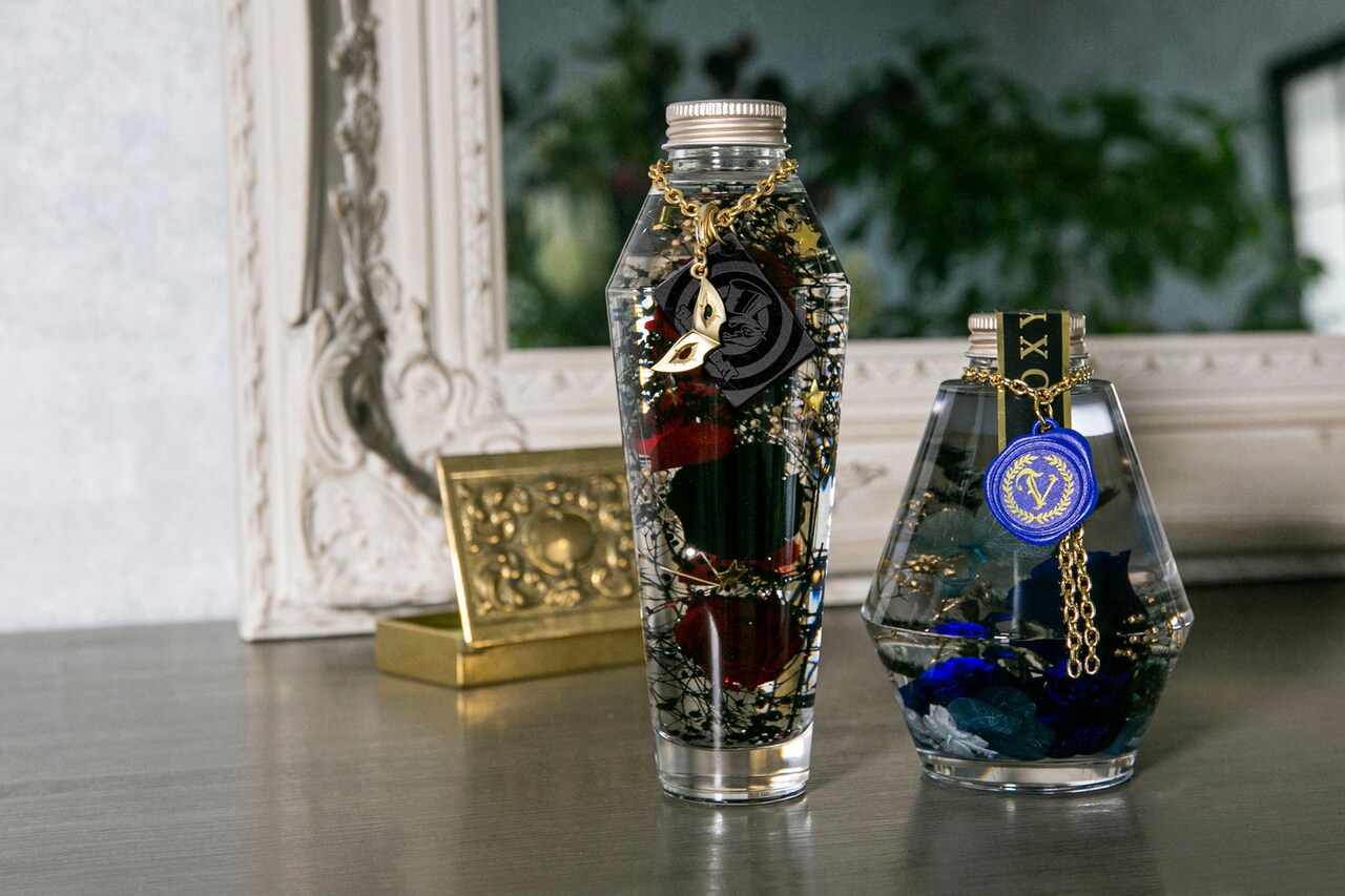 TVアニメ「ペルソナ5」とコラボしたハーバリウム。