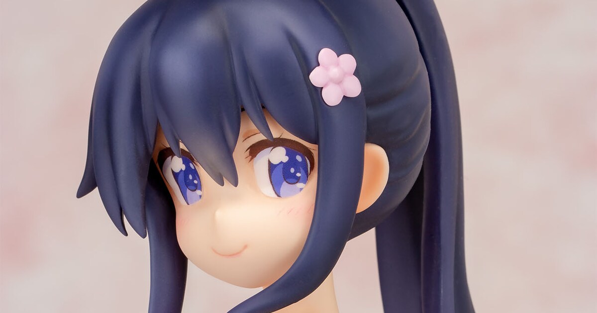 私に天使が舞い降りた！」花のフィギュア、スクール水着＆ポニーテール 