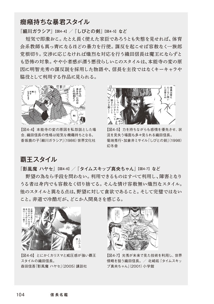 「信長名鑑」より。