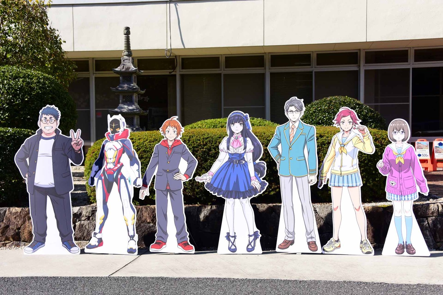 会場に設置されたキャラクターパネル。