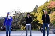 左からYO!YO!YOSUKE、K&Kデザインの川上博氏、中京テレビの河原理雄氏。
