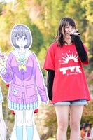 山田春子役の落合菜月。