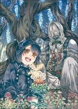 TVアニメ「ソマリと森の神様」Blu-ray上巻のパッケージイラスト。