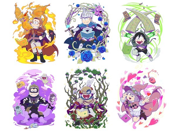 「えいがのおそ松さん」とアニメ「ブラッククローバー」の第2弾コラボビジュアル。
