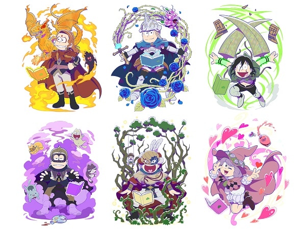 「えいがのおそ松さん」とアニメ「ブラッククローバー」の第2弾コラボビジュアル。