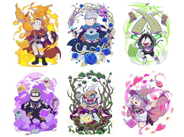 「えいがのおそ松さん」とアニメ「ブラッククローバー」の第2弾コラボビジュアル。