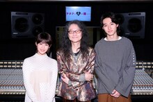左から高畑充希、鷺巣詩郎、山崎賢人。