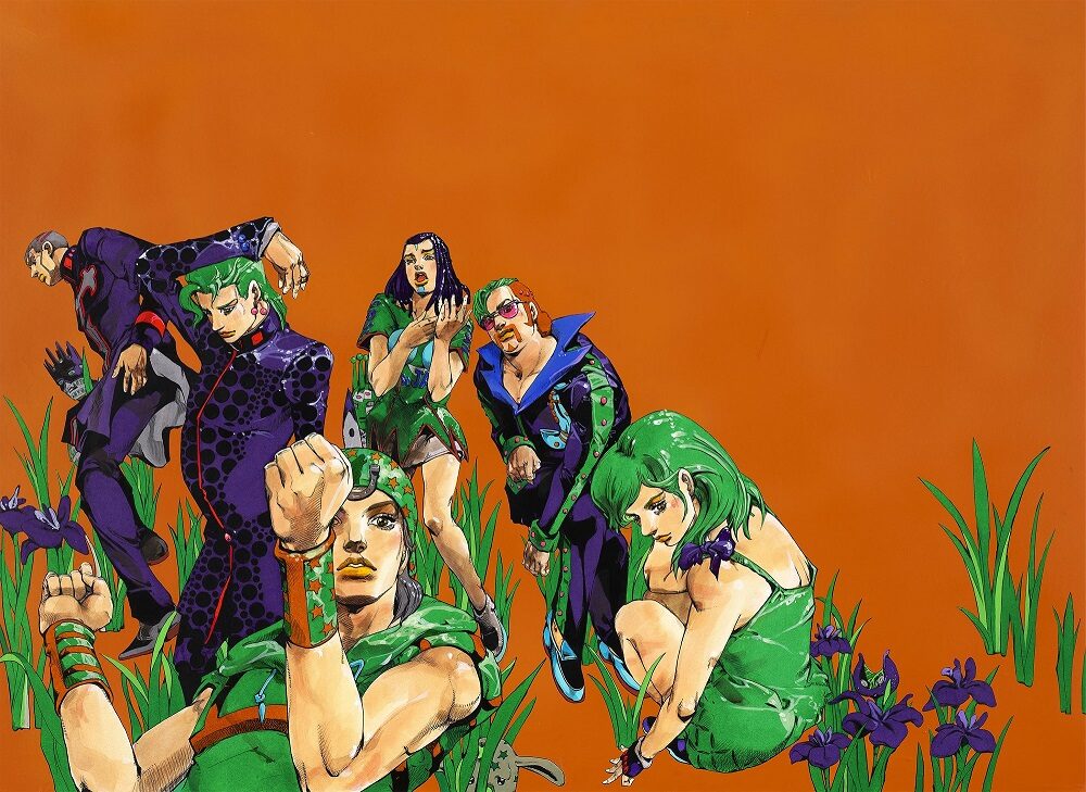 荒木飛呂彦原画展 JOJO 冒険の波紋」金沢会場のキービジュアル。(c 