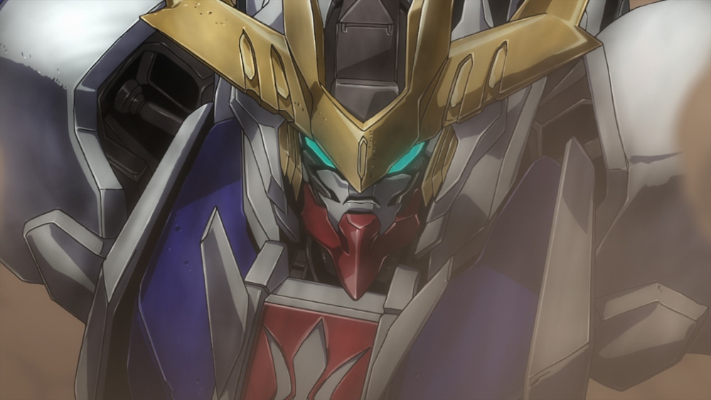 「機動戦士ガンダム 鉄血のオルフェンズ」の場面カット。