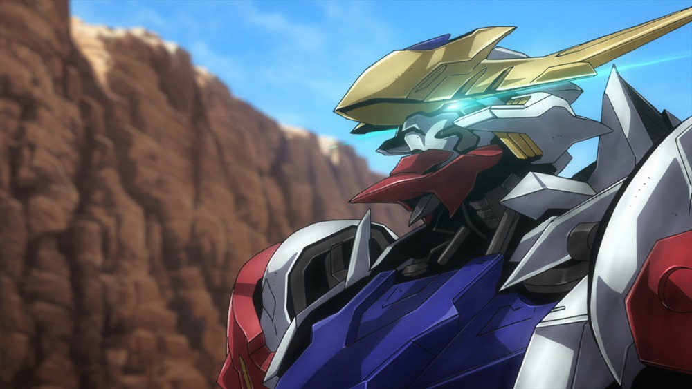 「機動戦士ガンダム 鉄血のオルフェンズ」の場面カット。