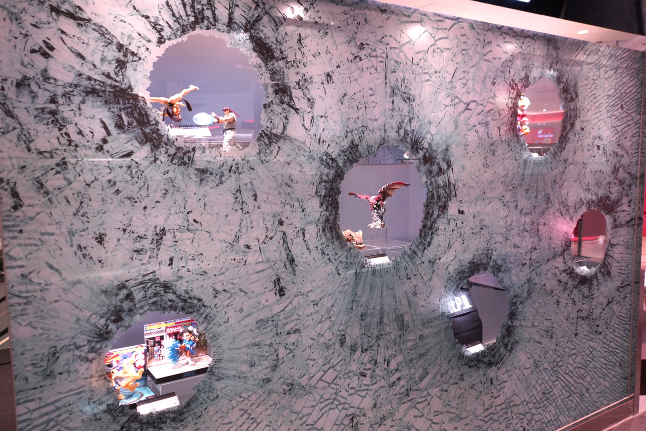 CAPCOM STORE TOKYOの店頭。