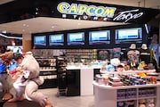 CAPCOM STORE TOKYOの店頭。
