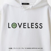 「ガンダムvsハローキティ」プロジェクトとLOVELESSのコラボパーカー。