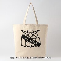「ガンダムvsハローキティ」プロジェクトとLOVELESSのコラボトートバッグ。