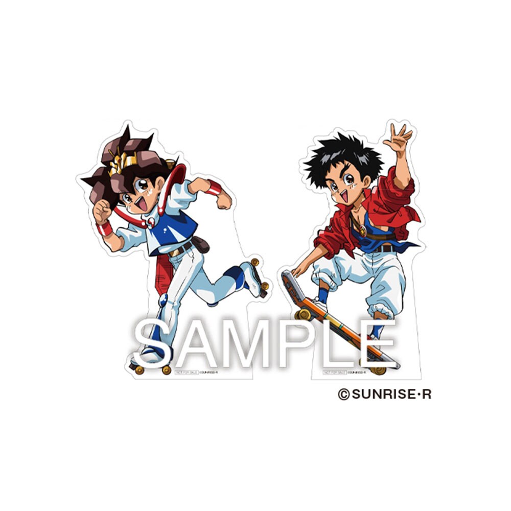 プレゼント抽選くじ引き」2等の「ワタル・大地ミニスタンディ