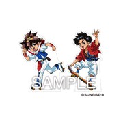 「プレゼント抽選くじ引き」2等の「ワタル・大地ミニスタンディ」。