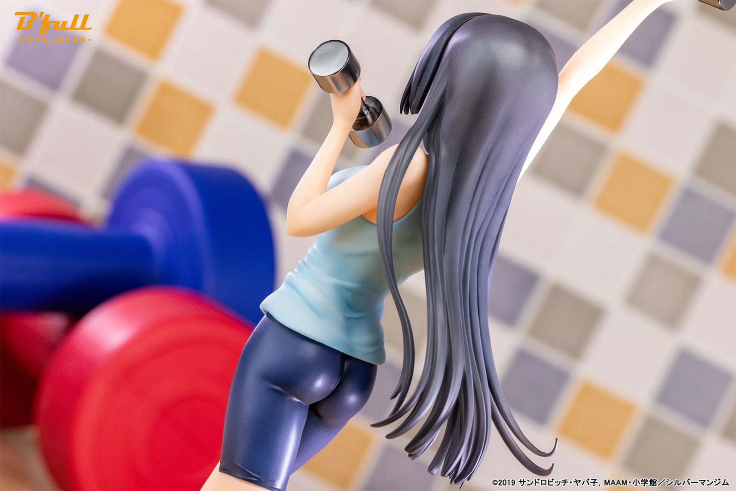 「ダンベル何キロ持てる？『奏流院朱美』1/7スケール 塗装済み完成品」