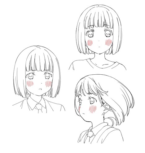 主人公・小熊の設定画。