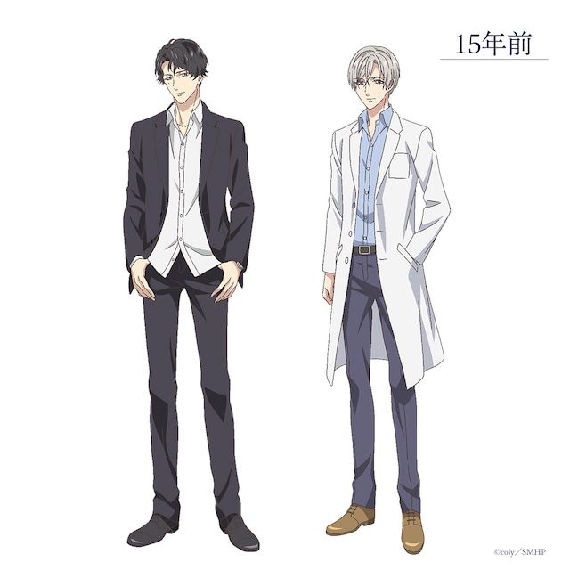 左から伊田正義（CV：津田健次郎）、日比谷優希の設定画。