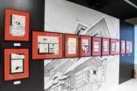 「シャーマンキング展」の様子。