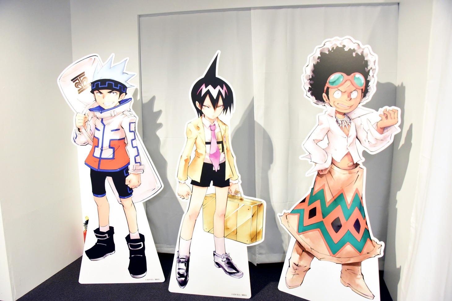 「シャーマンキング展」の様子。