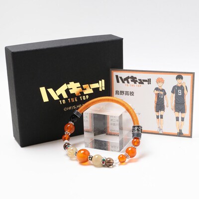 烏野高校モデルの天然石ブレスレット。