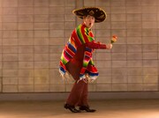 「ホサ」を熱演したシーンのメイキング写真