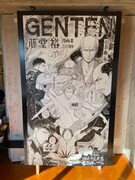 「企画展 ~藤堂裕 漫画業20周年記念 GENTEN~」会場の様子。こちらは描き下ろしの大型イラスト。