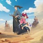 アニメ「天晴爛漫!」ティザービジュアル、天才エンジニアと凄腕の侍が荒野に佇む