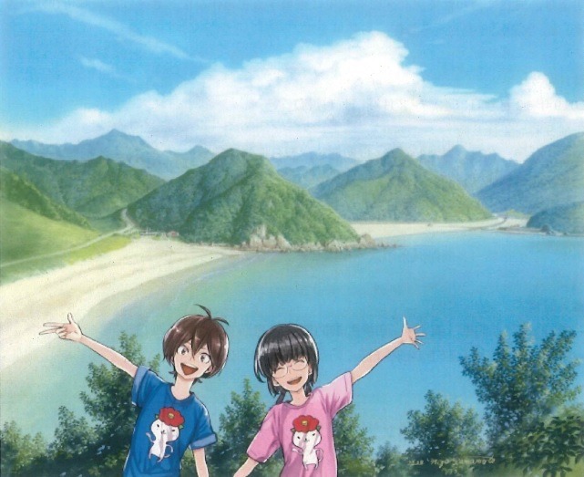 五島百景×ばらかもん コラボレーション「高浜と頓泊」(c)Satsuki Yoshino／SQUARE ENIX (c)Nizo Yamamoto／KAIEISHA