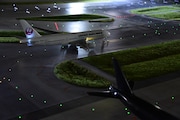 「関西国際空港エリア」展示物の様子。