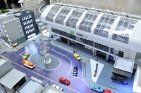 「エヴァンゲリオン 第3新東京市エリア」展示物の様子。