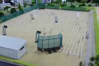 「エヴァンゲリオン 第3新東京市エリア」展示物の様子。