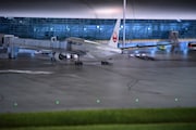 「関西国際空港エリア」展示物の様子。