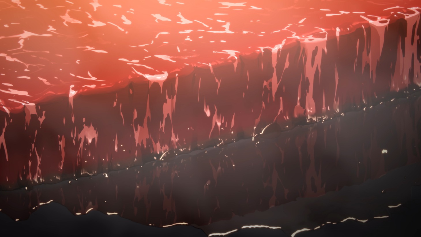 アニメ「空挺ドラゴンズ」ミカが“龍の尾身ステーキサンド“を作って食べる料理映像より。