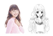 劇中のアオと本人の比較画像。(c)中原幸 (c)柚木ウタノ/集英社